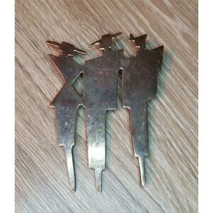 VINTAGE Mexico sterling silver 80's ladies women statement fashionista brooch.